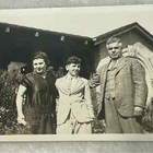 Family Photo Father Mother Son Vintage Antique 1920s