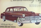 1950 Chrysler Color Brochure  New Yorker Windsor Royal Original Xlnt 