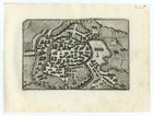 Antique Map  vicenza   italy  Francesco Valegio-d  Rascicotti  C 1598