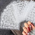 30 Sheets Christmas Nail Art Stickers Decals 3d Self-adhesive Snowflake Nail 