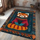 Raccoon Rug  Cute Animal Rug  Kids Room Decor  Playroom Rug  Cartoon Rug