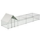 Large Metal Chicken Coop Walk-in Chicken Run Poultry Chicken Hen Cage Durable Us