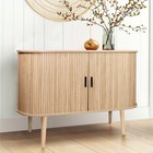 Sideboard Buffet Cabinet 47 2  Storage Cabinet With Sliding Living Doors Handles