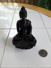 Buddha Statue Figure- Tibet Clay Resin Red Black Composite Tibetan Made In Nepal