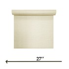 Yellow Goldish Cream Faux Grass Sackcloth Fabric Textured Plain Modern Wallpaper