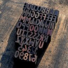A-z Alphabet Letterpress Wooden Printing Blocks Wood Type Vintage Printer Typo 