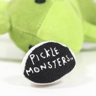 Pickle Monsters Plush Pickleball Keychain 5 5 In X 3 25 X 1 25 In  Green