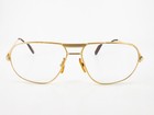 Vintage Cartier Tank Eyeglasses Frames 59  14-135 Gold Silver Burgundy M190