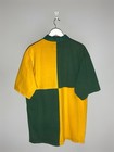 Vintage 80s 90s Cotton Oxford Australia Wallabies Rugby Union Short Sleeve Shirt