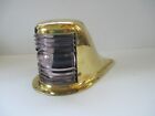 Vintage Perko Brass Boat Bow Light Large 9 3 8 Inch Purple Glass Lens        C20