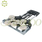 Stair Climbing Cart  Folding Hand Truck Dolly With Mute Wheels  180lbs Aluminum