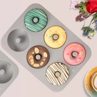 Silicone Donut Mold For 6 Doughnuts  Set Of 2  Food Grade Lfgb Silicone Bagels B
