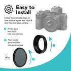 Metal Lens Hood For Nikon Nikkor Z 40mm F 2  Z 28mm F 2 8  Z 28mm F 2 8  se 