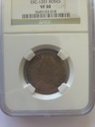 1739 Great Britain 1 Shilling Roses Ngc Vf 30 Silver 0 925 Km  584