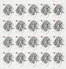 2015 Usps Sheet Of 100 First Class Letter Stamps Vintage Rose Wedding Invite 73  