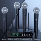 Gtd Audio 4 Channel Handheld Wireless Microphone System Karaoke Dj Mic