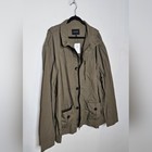 Banana Republic Military Field Jacket Green Mens Xxl Collared Neckline New