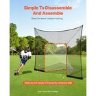 Uimoso 12x9 Ft Hockey Lacrosse Backstop Net For Training And Extended Coverage