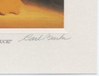 Disney Artist Carl Barks Signed Limited Edition Lithograph Hi  I m Donald Duck