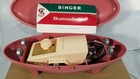 Singer Buttonholer 489500 With Accessories Mauve Red Case 1960 Slant Needle Vtg