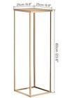 23 6in 2 Pcs Tall Gold Metal Flower Stand For Wedding Table Centerpieces Decor