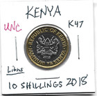 Kenya 10 Shillings 2018 K47 Lion   2 Lions Bimetal