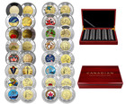          Canada  2 Dollar 32-coin Full Set  Collection Gift Wood Case Box 2017-2026