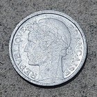 France          Fifty  50  Centimes Coin 1944  wartime 