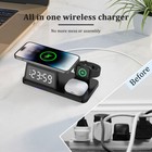 4-in-1 Fast Wireless Charger Station Dock  For Apple Watch Iphone 16 15 Pro Max