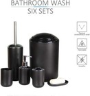 6pcs Bathroom Accessories Set Bath Bath Set Lotion Bottles Toothbrush Holder