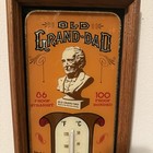 Old Grand-dad Bourbon Whiskey Framed Thermometer Bar Sign