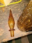 Amber Empoli Glass Decanter  Genie Bottle W original Stopper 