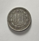 1865 Three Cent Piece Early Rare U s  Type Coin Civil War Era 