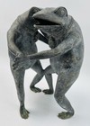 Vintage Dancing Frogs 11  Metal Garden Sculpture