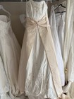 Davinci Bridal Sz 10 Wedding Gown Size Nwt Champagne Ivory Train Bead Work Lace