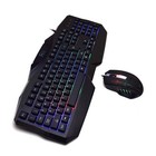Gaming Keyboard And Mouse Combo led Rainbow Backlit Usb Wired Computer Keyboa   