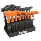 Ironton 18-pc  T-handle Hex Key Set  Sae metric Sizes