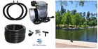 1 4hp 3 cfm Commercial Rocking Piston Pond Aerator Kit W 25  Hose 2-48  Diffuser