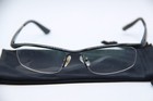 Nike 6037 001 Black Half Frame Authentic Designer Eyeglasses W case 53-17