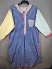 Brooks Brothers Vintage Nite Shirt Mens Extra Large Color Block 80s Stripe Fun