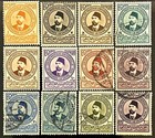 Egypt Stamps-1934-g-complete 12 Stamps-upu Universal Postal Union-scott  198-209