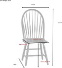 Carolina Chair   Table Co  Windsor Dining Chair Antique Black Wood 969ab New 