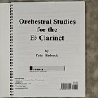 Hadcock Orchestral Studies For Eb Clarinet Roncorp 1981 Spiral Sheet Music Book 