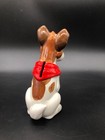Vintage 1980s Disney Oliver   Company Dodger Dog Ceramic Coin Bank Figurine