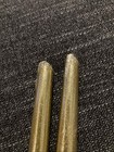 Vintage Mid Century Taper Candles Brushed Gold 7   