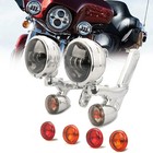 Street Glide Fog Passing Spotlight Lamps For Harley Touring Flhx Road King Flhr