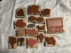 Lot Of 16 Mixed Rubber Stamps