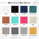 Memory Foam Contour Bath Mat Pebble Design 18x20