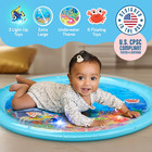X-large Baby Water Mat 30    For Tummy Time With Led Glowing Fishes