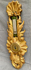 Large Antique French Barometer 19th Century Gilded Wood Louis Xv